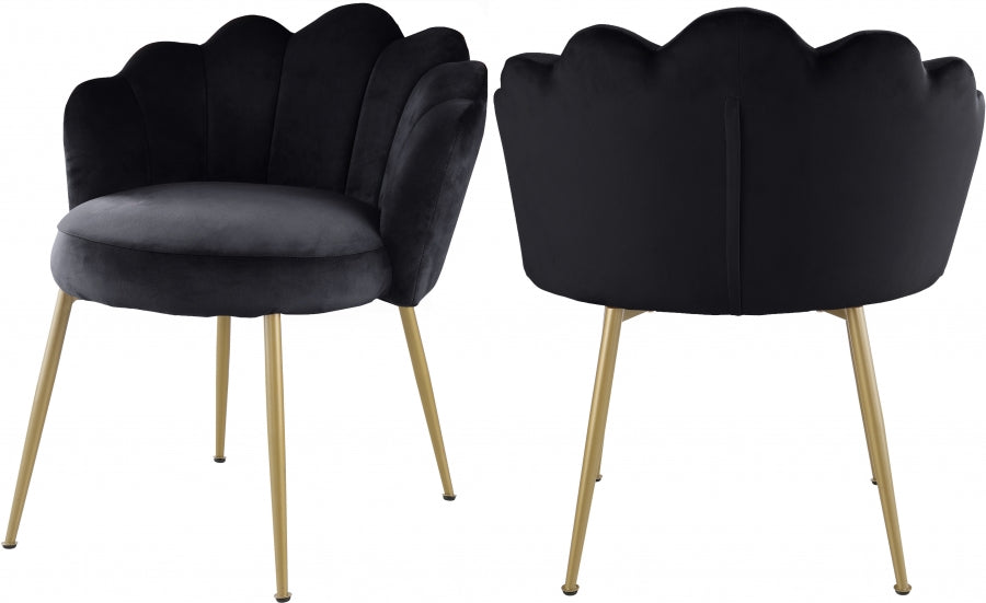 Chaise d'appoint/chaise de salle à manger en velours Claire