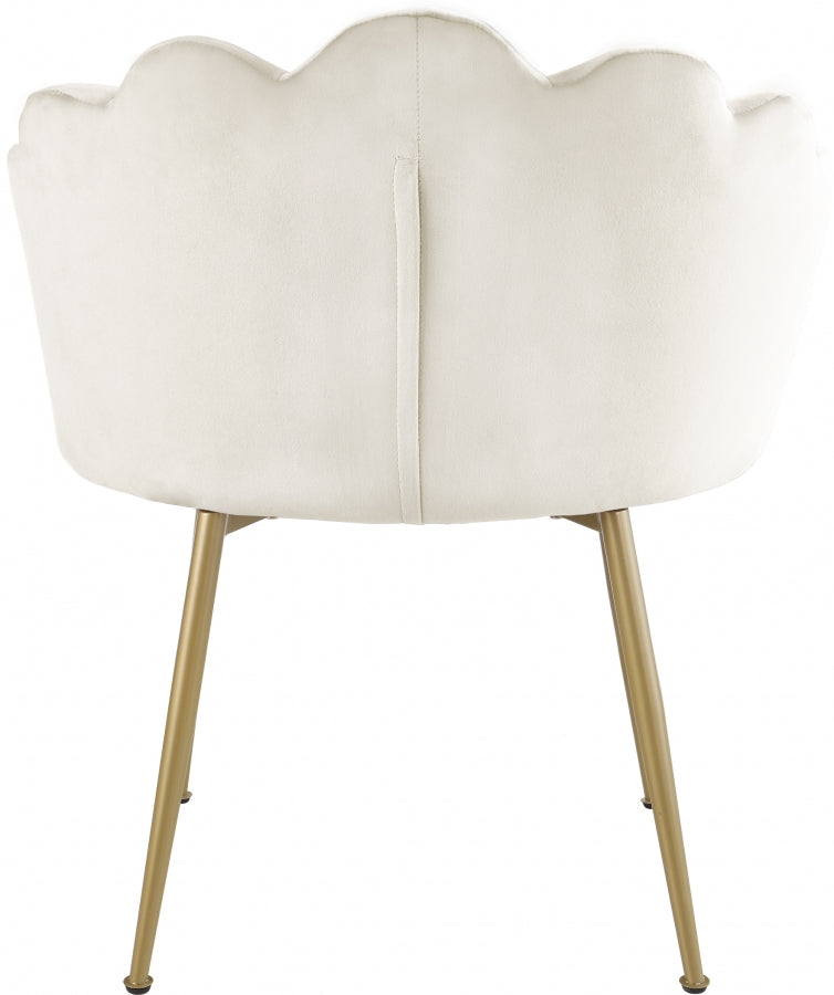 Chaise d'appoint/chaise de salle à manger en velours Claire