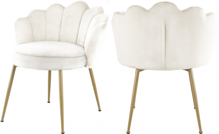 Chaise d'appoint/chaise de salle à manger en velours Claire