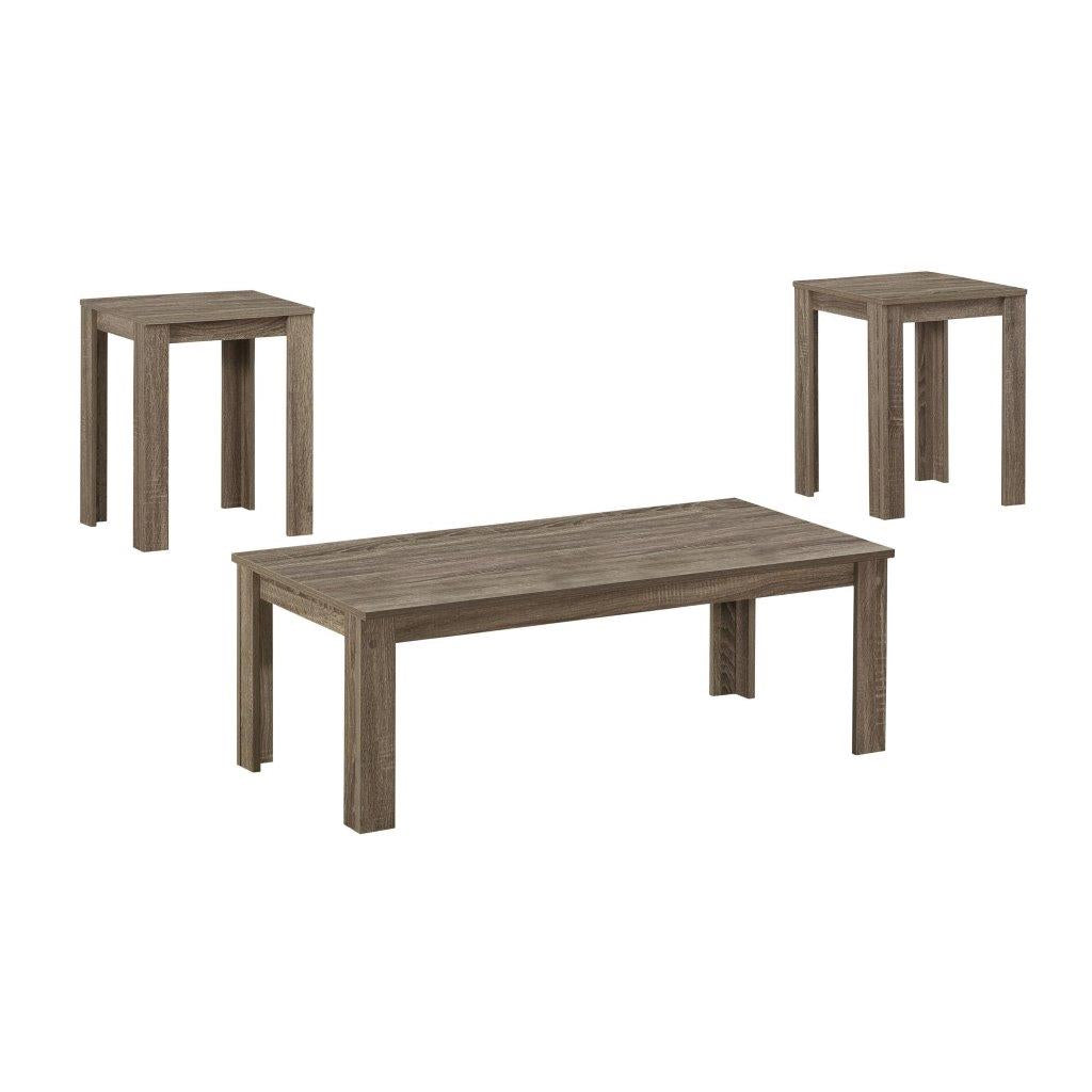 SET DE TABLE - 3PCS / TAUPE FONCE 