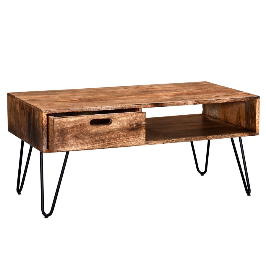 Table Basse Jaydo en Naturel Brûlé