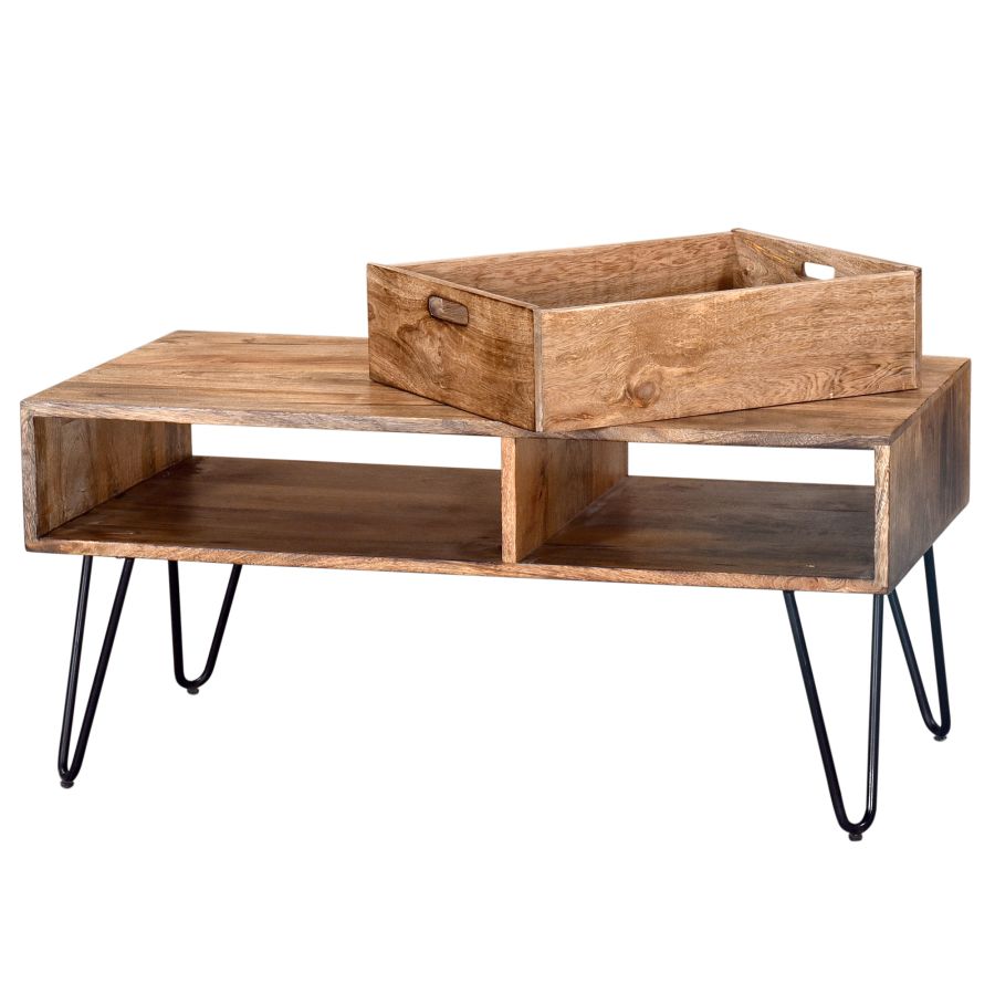 Table Basse Jaydo en Naturel Brûlé