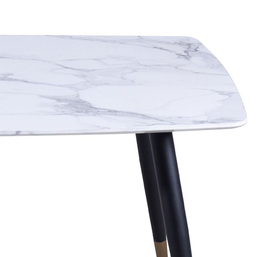 Table basse rectangulaire Emery en blanc
