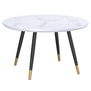 Table basse ronde Emery en blanc