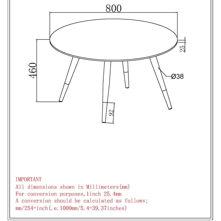 Table basse ronde Emery en blanc