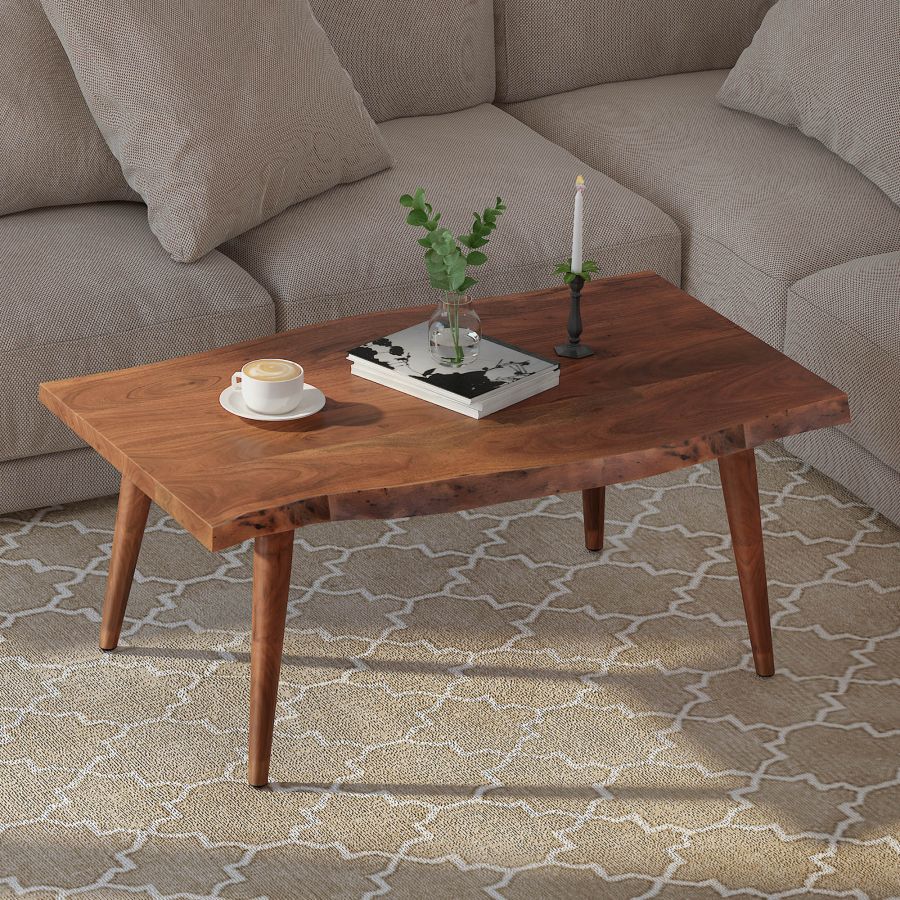 Table basse Arnav en noyer