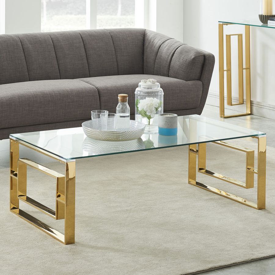 Table basse Eros en or