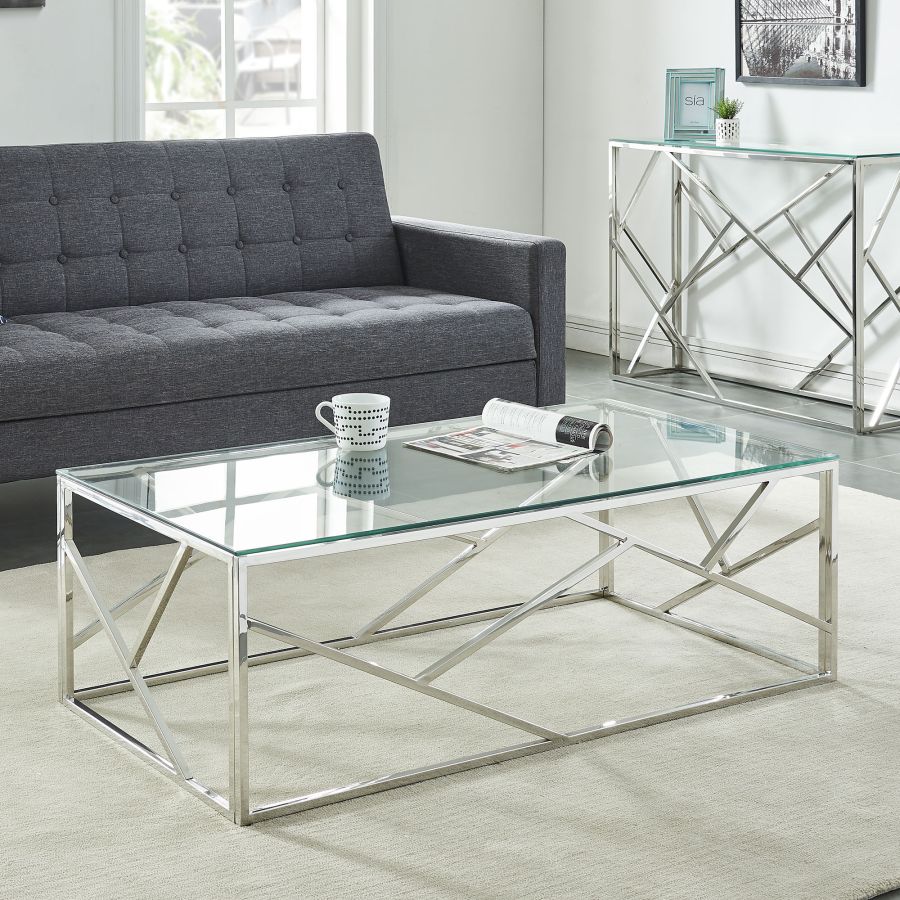 Table Basse Juniper en Argent