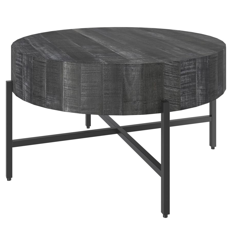 Table basse ronde Blox en gris