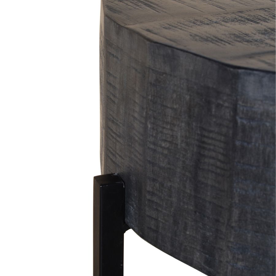 Table basse ronde Blox en gris