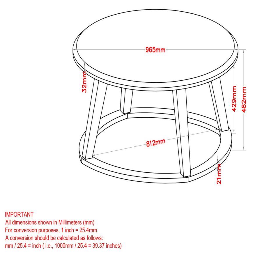 Table basse Pascal en gris