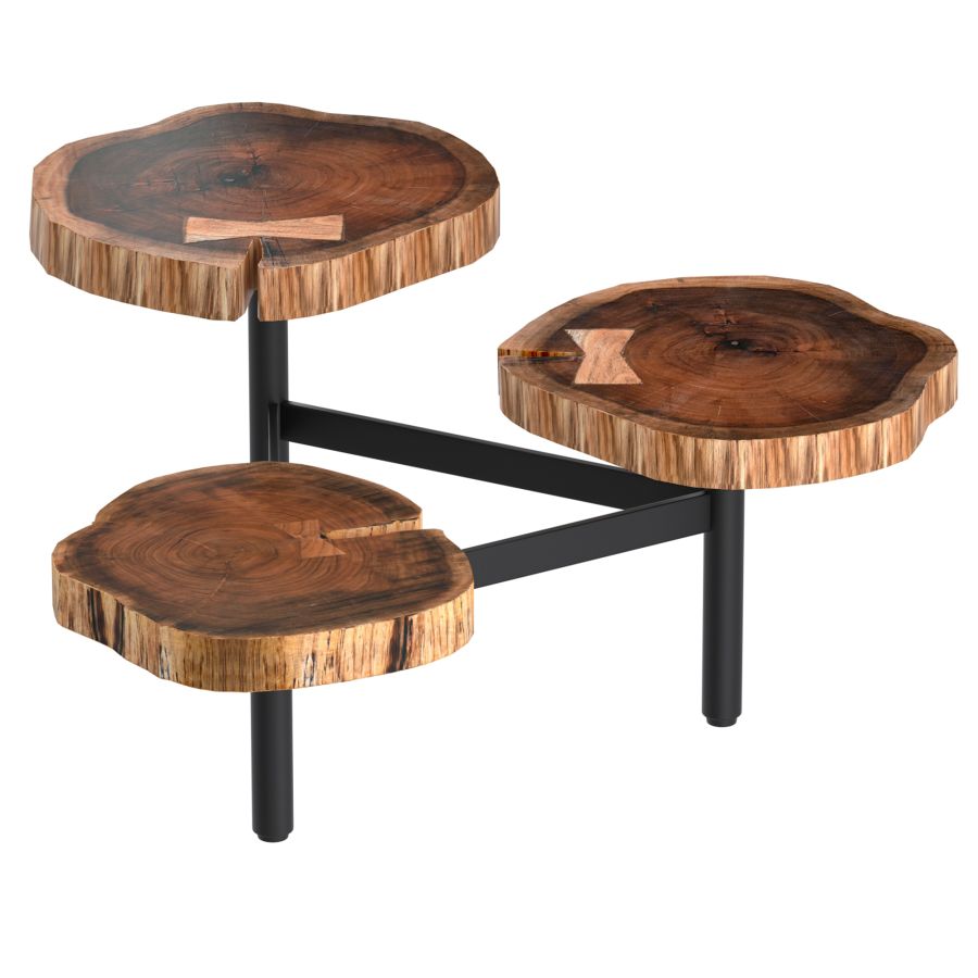 Table basse trépied Anika en naturel