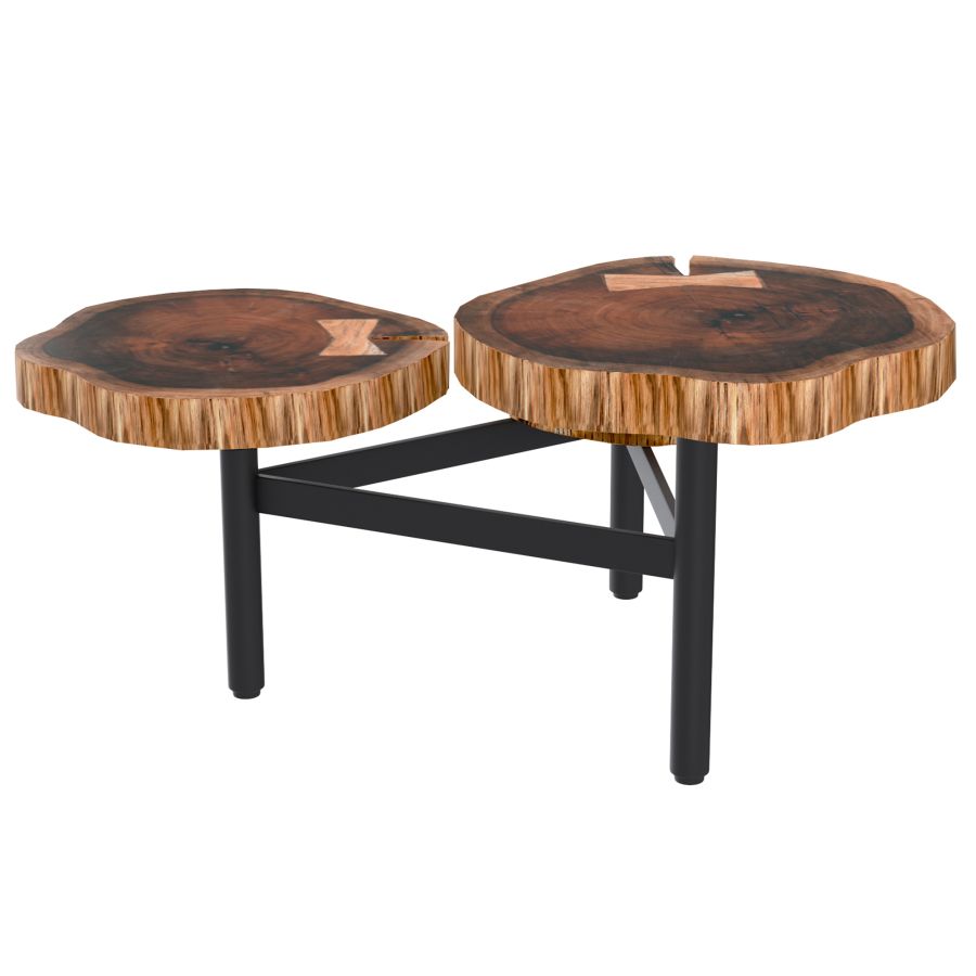Table basse trépied Anika en naturel