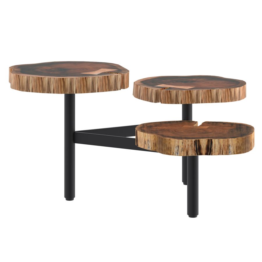 Table basse trépied Anika en naturel