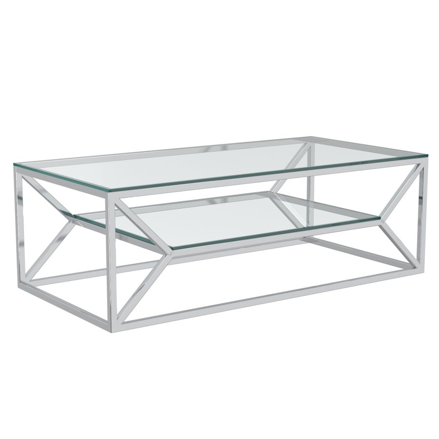 Table Basse Dragor en Argent