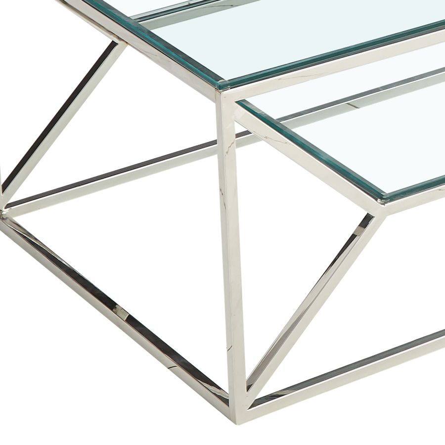 Table Basse Dragor en Argent