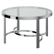 Table Basse Strata en Chrome