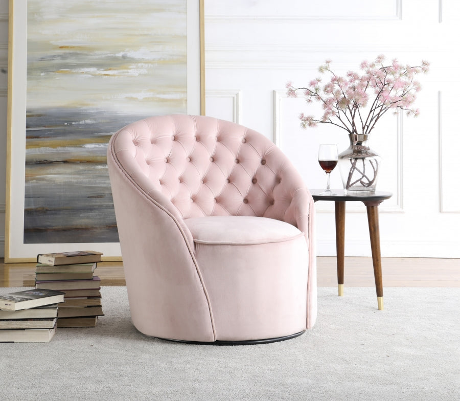 Chaise d'appoint en velours Alessio