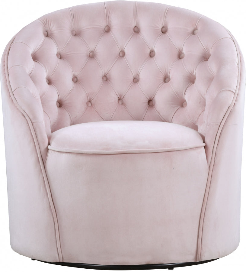 Chaise d'appoint en velours Alessio
