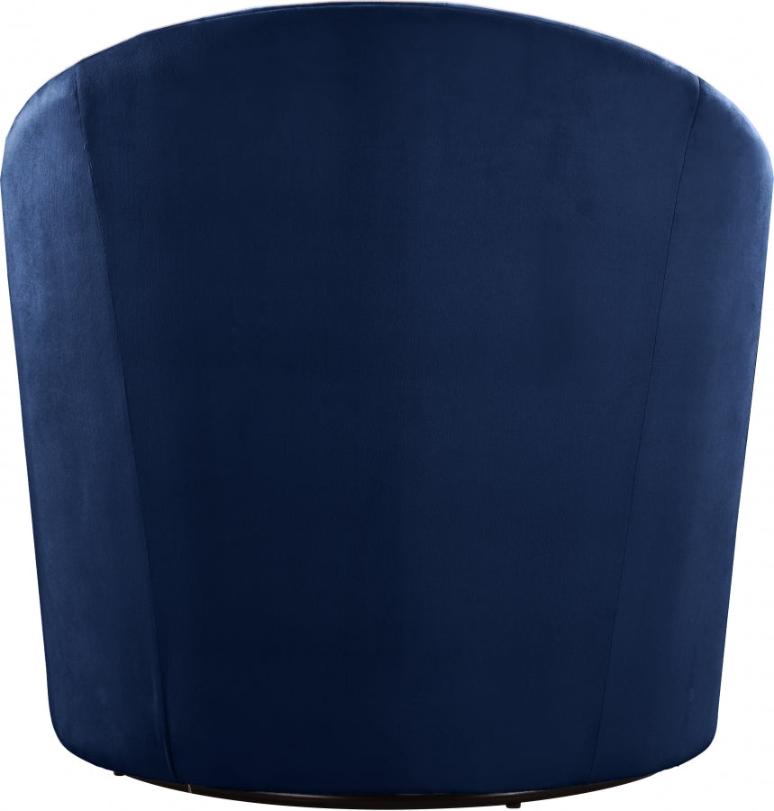 Chaise d'appoint en velours Alessio