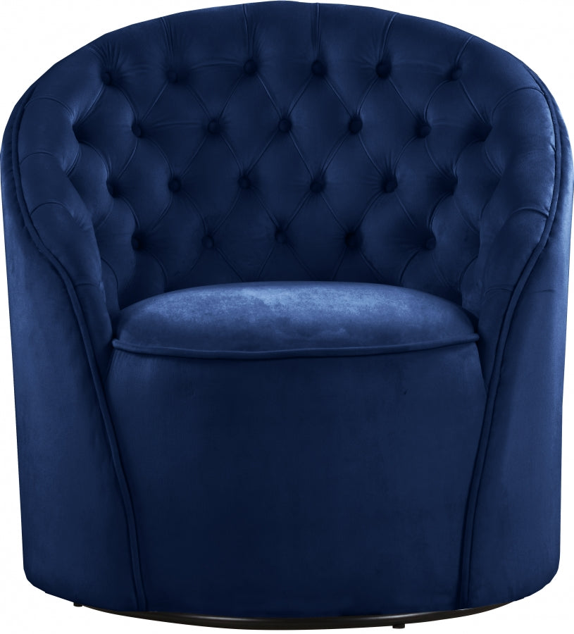Chaise d'appoint en velours Alessio