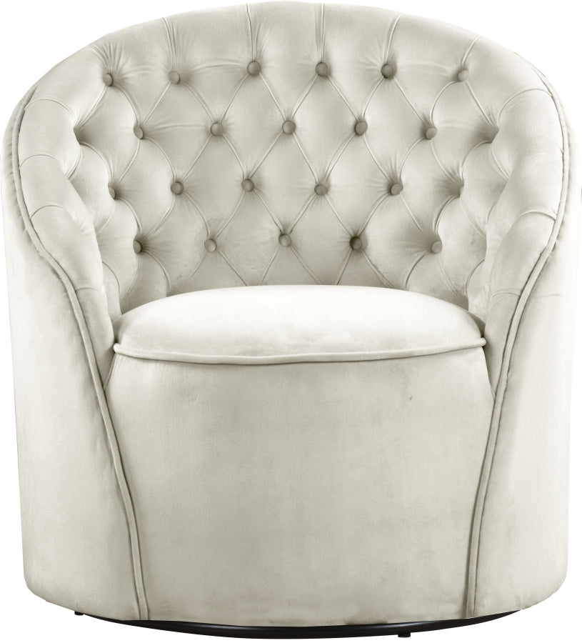 Chaise d'appoint en velours Alessio