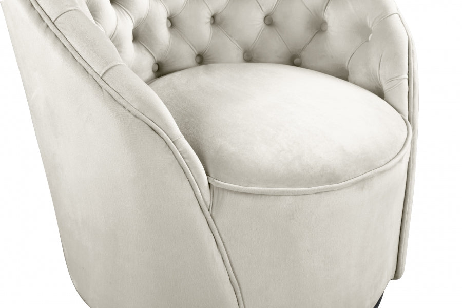 Chaise d'appoint en velours Alessio