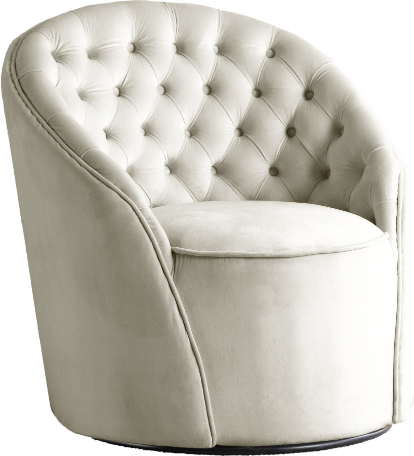 Chaise d'appoint en velours Alessio