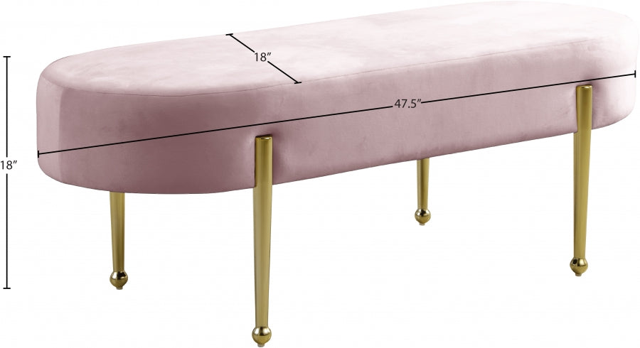 Banc en velours Gia
