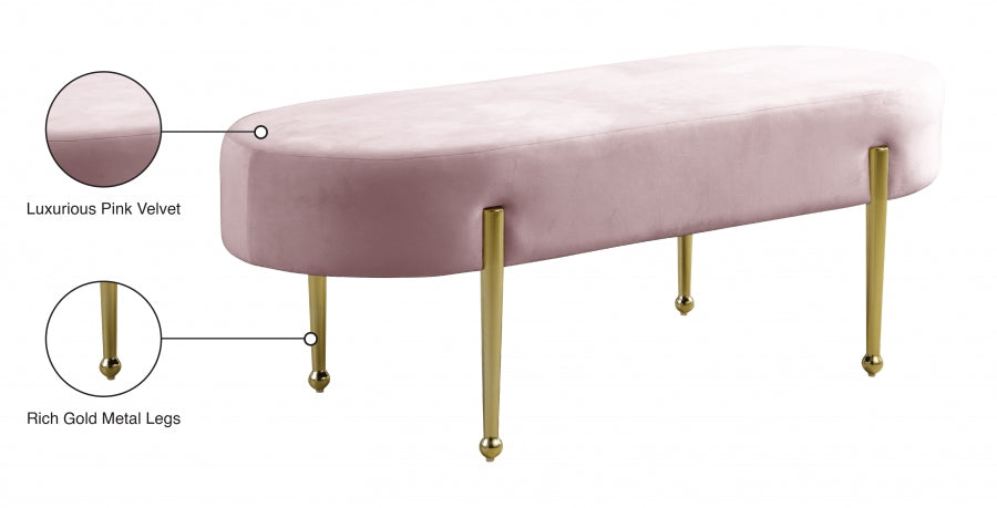 Banc en velours Gia