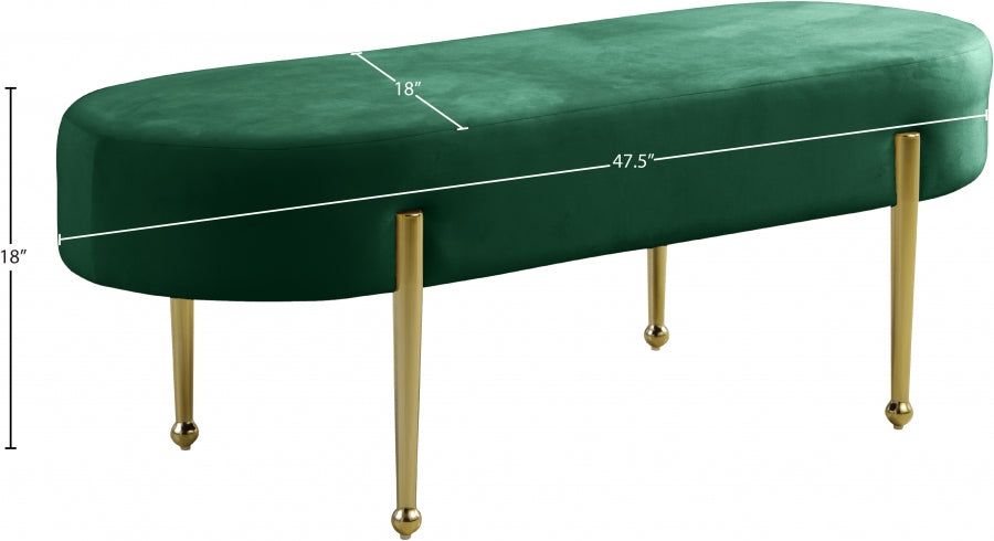Banc en velours Gia
