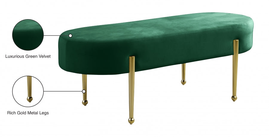 Banc en velours Gia
