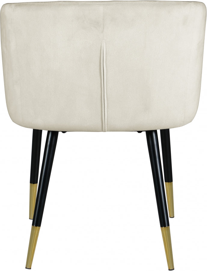 Chaise de salle à manger en velours Louise