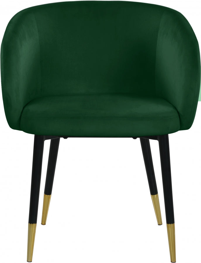 Chaise de salle à manger en velours Louise