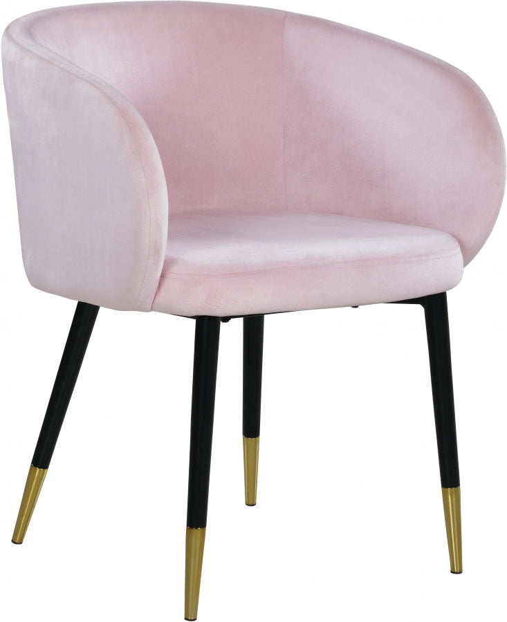 Chaise de salle à manger en velours Louise