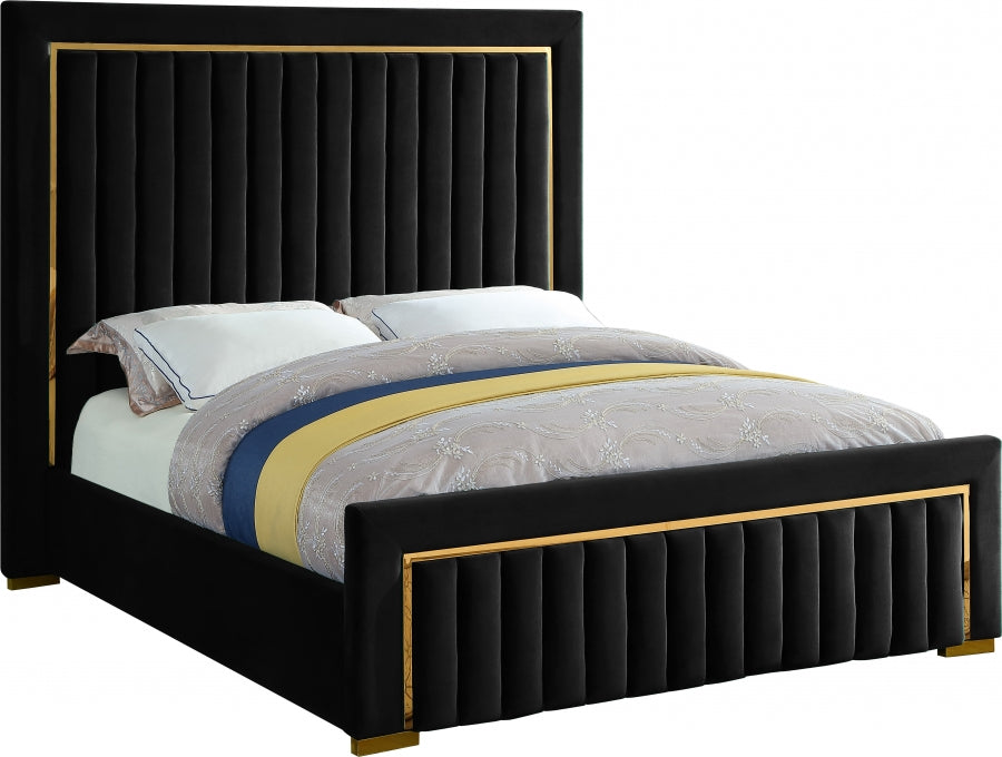 Grand lit en velours Dolce