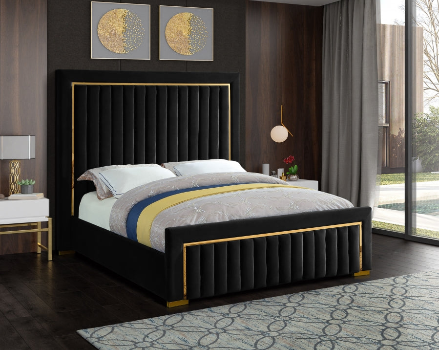 Grand lit en velours Dolce