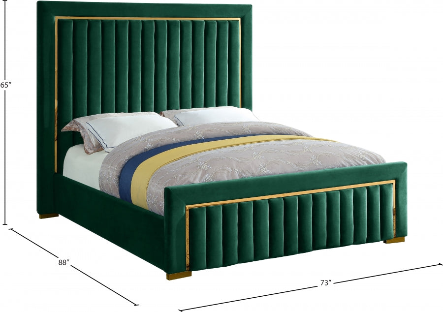 Grand lit en velours Dolce