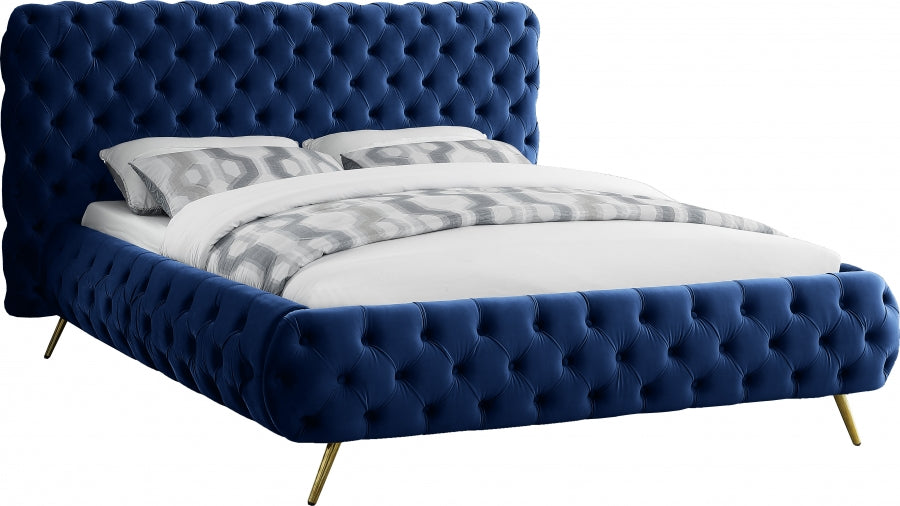 Lit en velours Delano