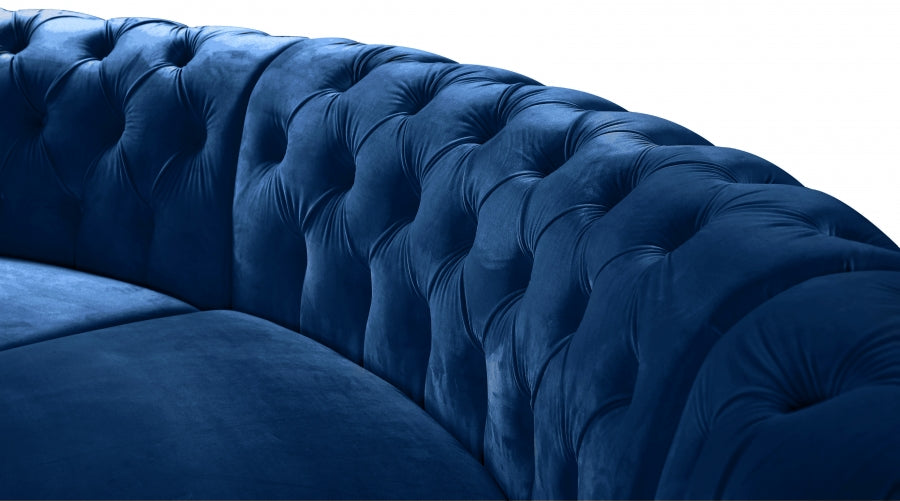 Sectionnel modulaire en velours Anabella