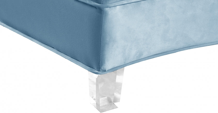 Sectionnel modulaire en velours Anabella