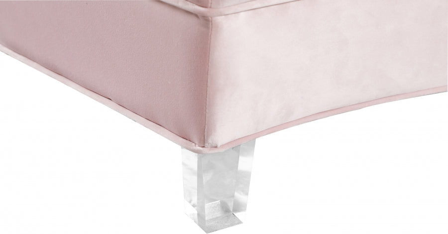 Sectionnel modulaire en velours Anabella