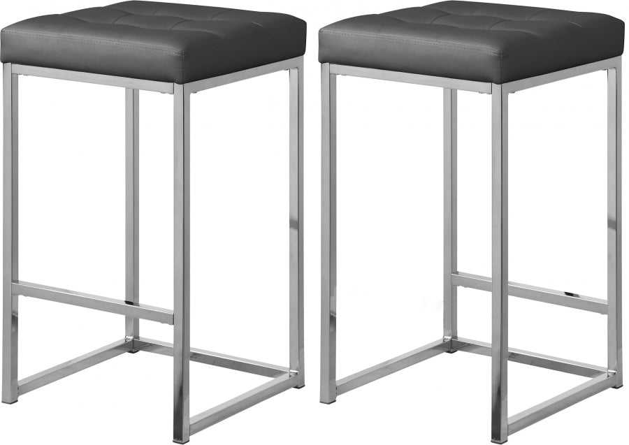 Tabouret de comptoir en similicuir Nicola