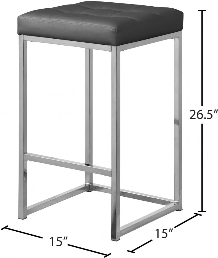 Tabouret de comptoir en similicuir Nicola