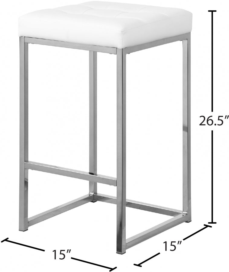 Tabouret de comptoir en similicuir Nicola