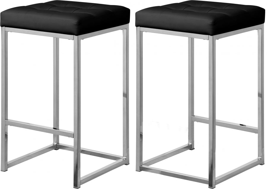 Tabouret de comptoir en similicuir Nicola