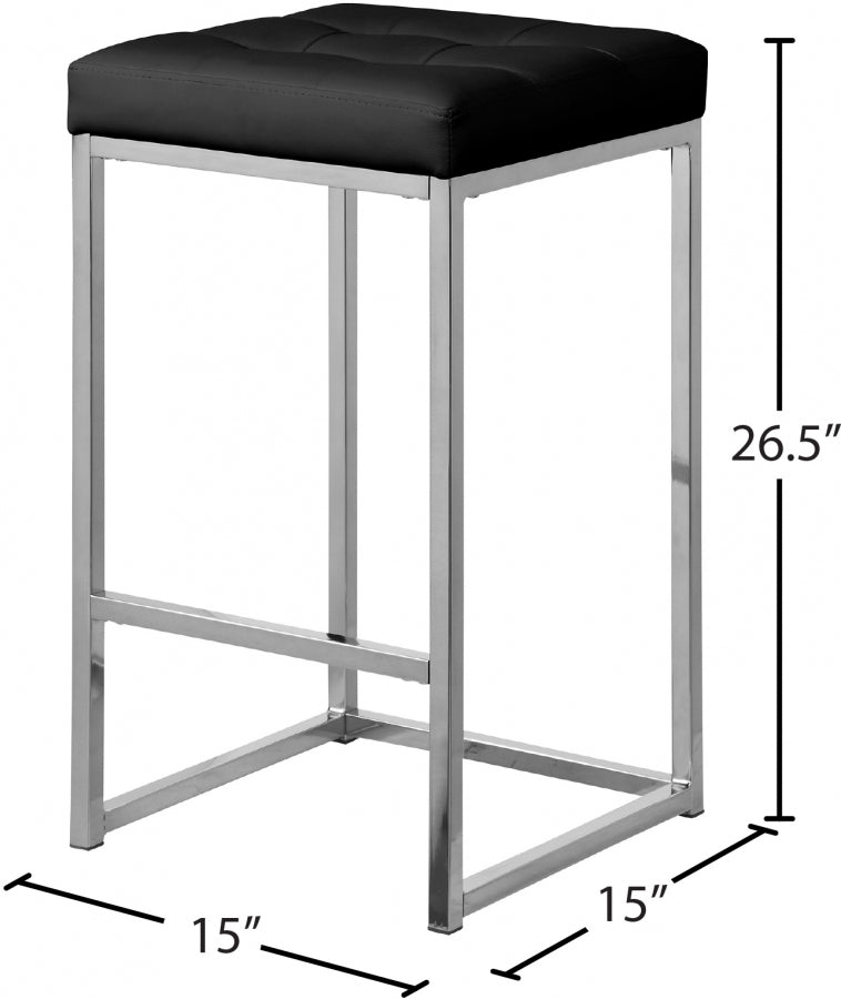 Tabouret de comptoir en similicuir Nicola