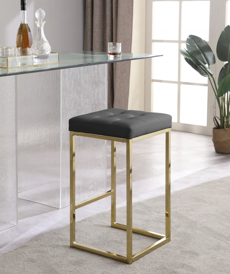 Tabouret de comptoir en similicuir Nicola