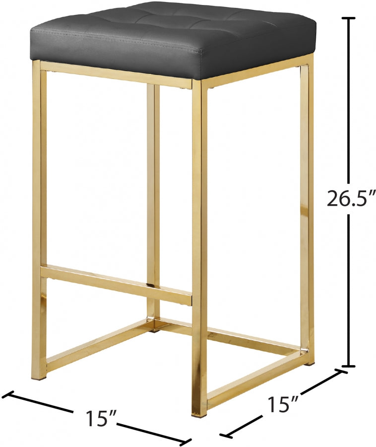 Tabouret de comptoir en similicuir Nicola