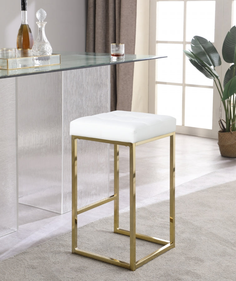 Tabouret de comptoir en similicuir Nicola